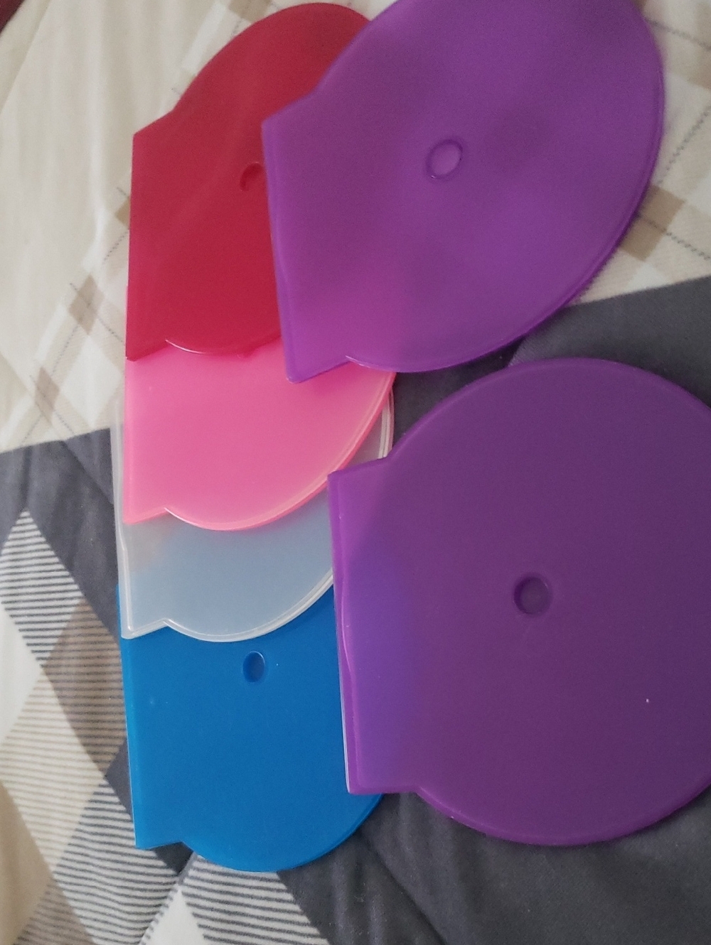 Colorful Silicone Lid Set - Purple, Pink, Red, Blue, Clear